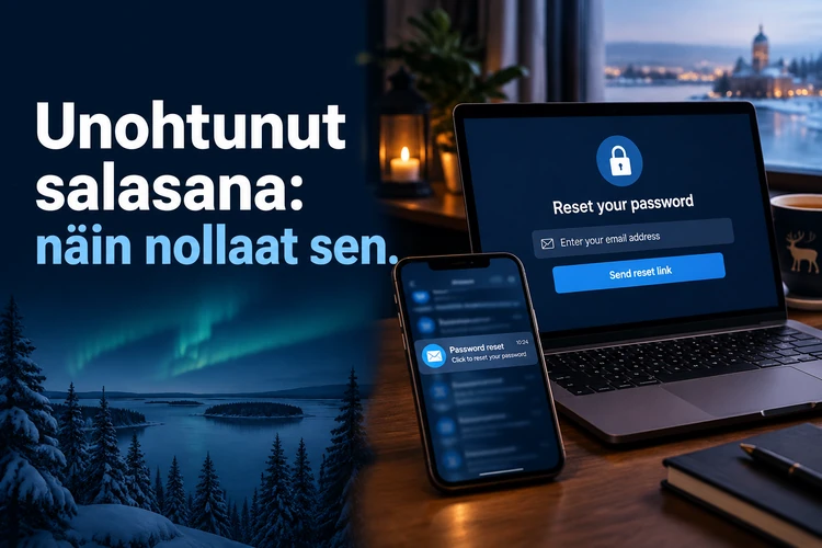 Unohtunut salasana: näin nollaat sen